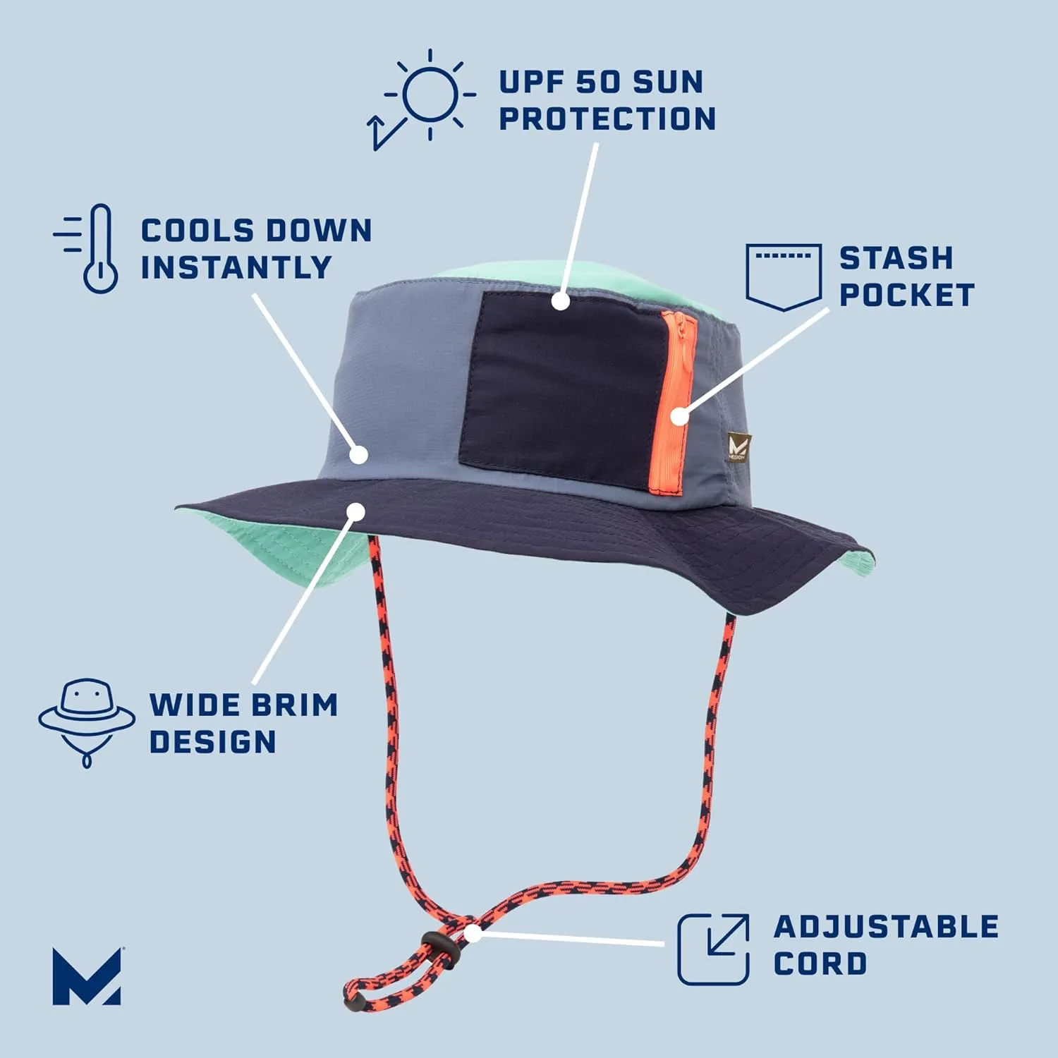 MISSION Day Tripper Sun Protection Wide Brim Hat