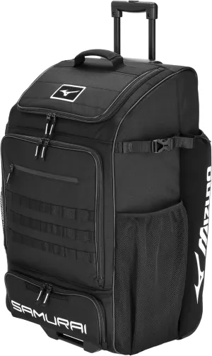Mizuno Samurai Catcher's Wheel Batpack | Black