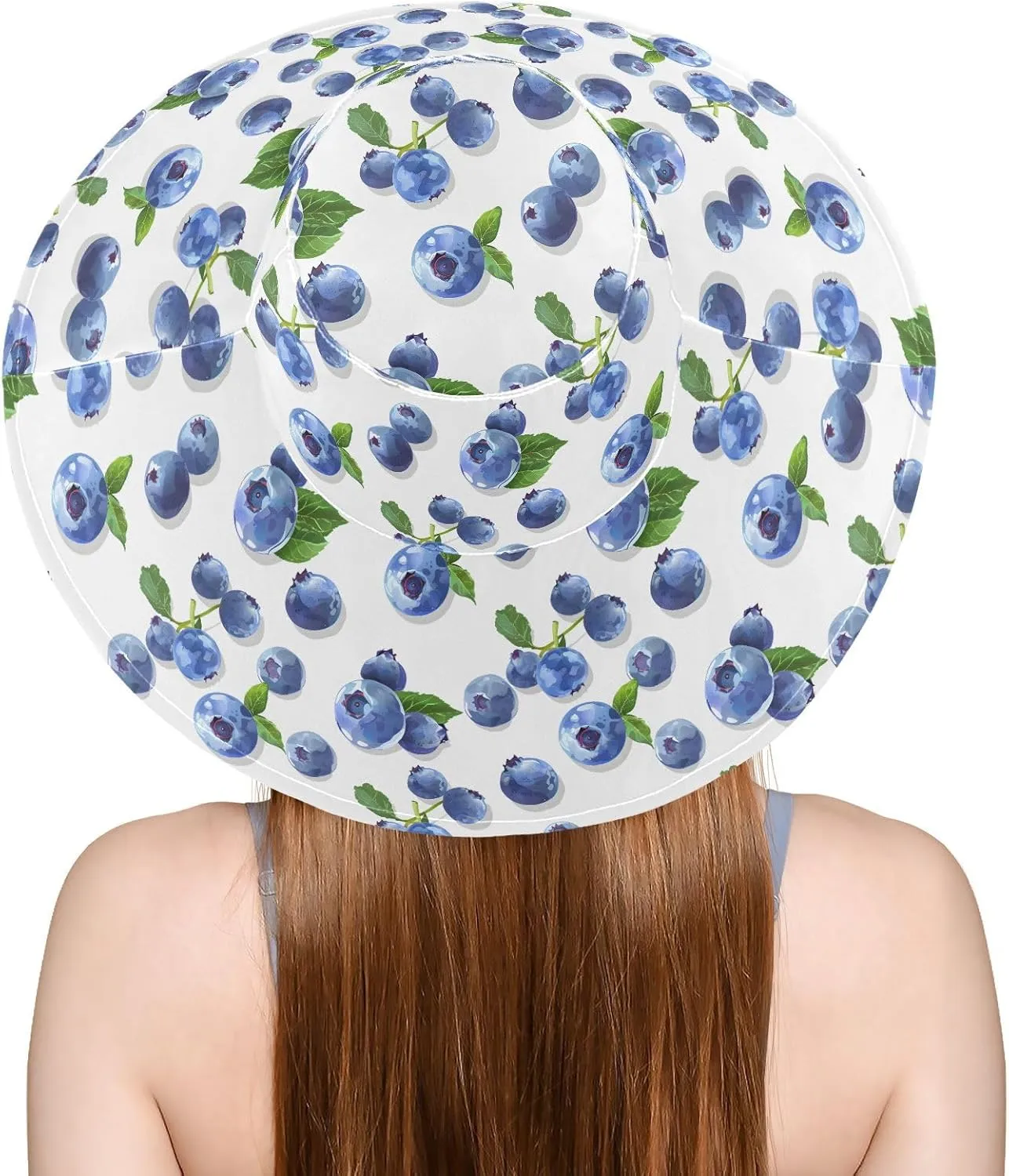 MNSRUU Wide Brim Hats for Women Watercolor Lemons Sun Hat Packable Sun Visors