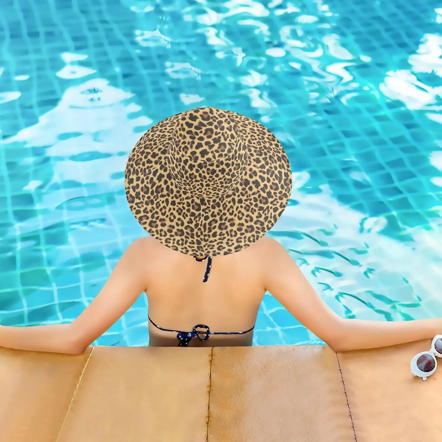MNSRUU Wide Brim Hats Skull Sun Hat Packable Sun Visors Floppy Summer Beach Hat for UV Protection