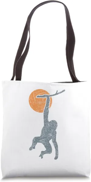 Monkey moon design love monkeys chimpanzee primate lover Tote Bag