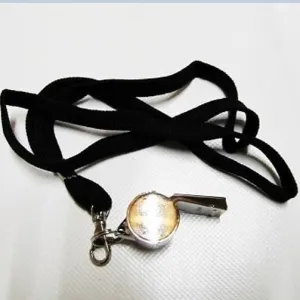 Morgan Chrome Whistle With Lanyard