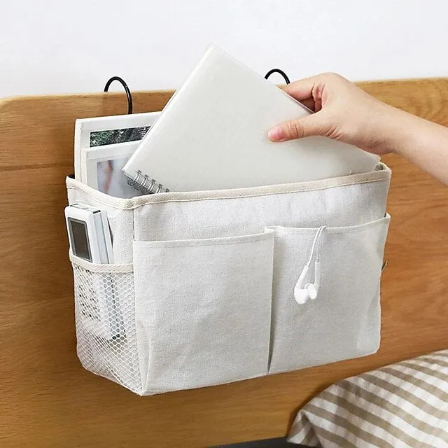 Multi-function Bedside Storage Hanging Bag Bed Table Basket Bedside Organizer Shelf Hanging Bag For Home Storage