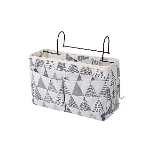 Multi-function Bedside Storage Hanging Bag Bed Table Basket Bedside Organizer Shelf Hanging Bag For Home Storage