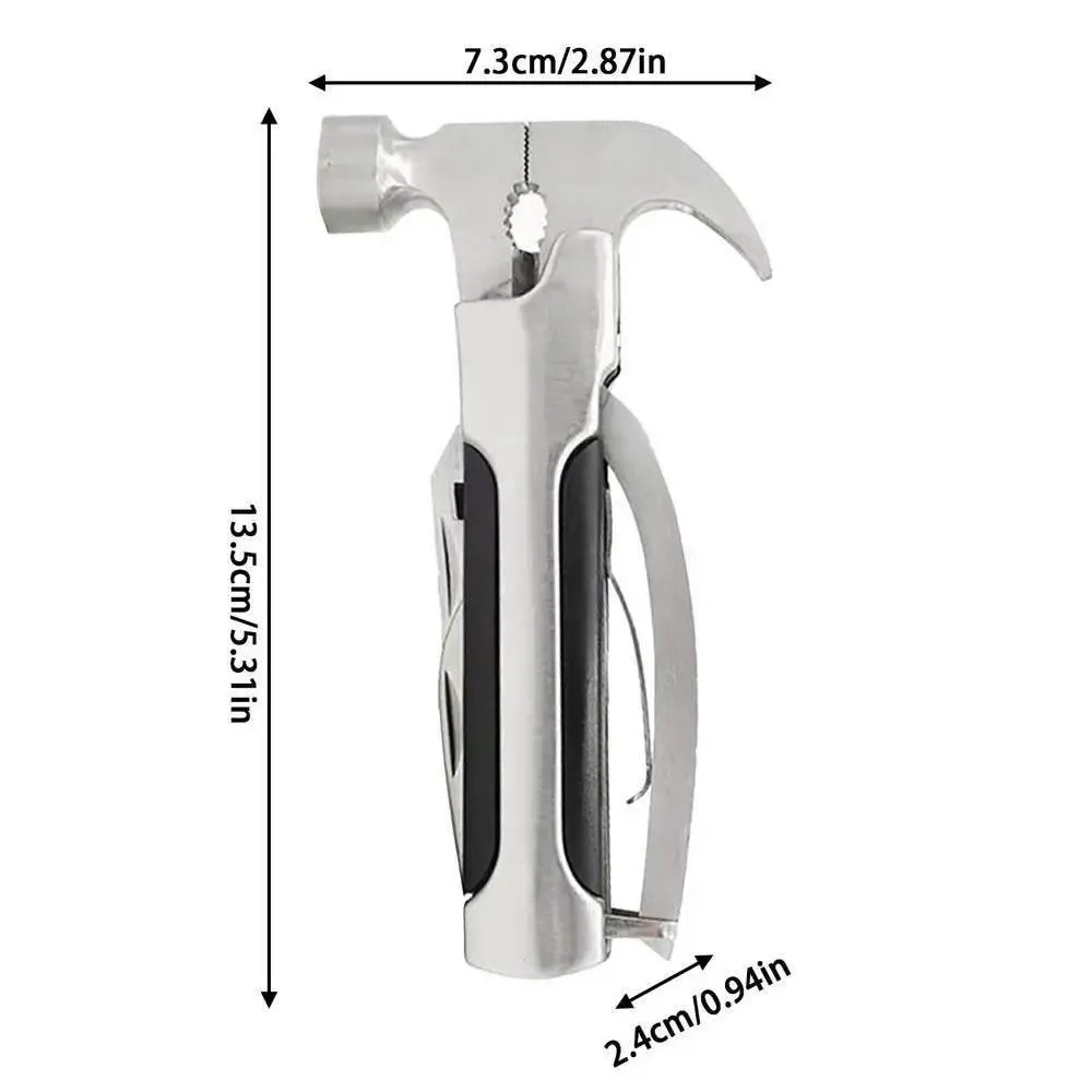 Multi-Function Camping Hammer Tool - 10-in-1 Portable Outdoor Gear