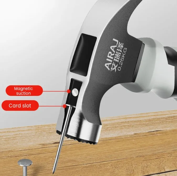Multifunctional Mini Claw Hammer Anti Slip And Shockproof Hammer Professional Grade Magnetic Woodworking Manual Tool