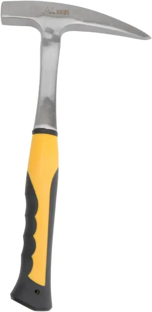 Multifunctional Mining Hammer Geology Exploration Pointed Tip Carbon Steel Hand Tool