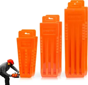 NEO-TEC 6 pack Tree Felling Wedges with Spikes for Safe Tree Cutting (5.5" 8" 10", 2 2 2)