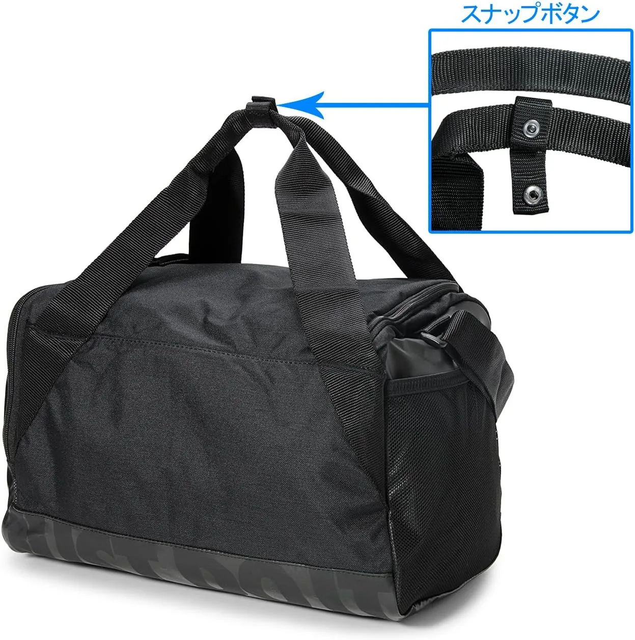 NIKE Brasilia Training Duffel Bag, Black/Black/White, X-Small