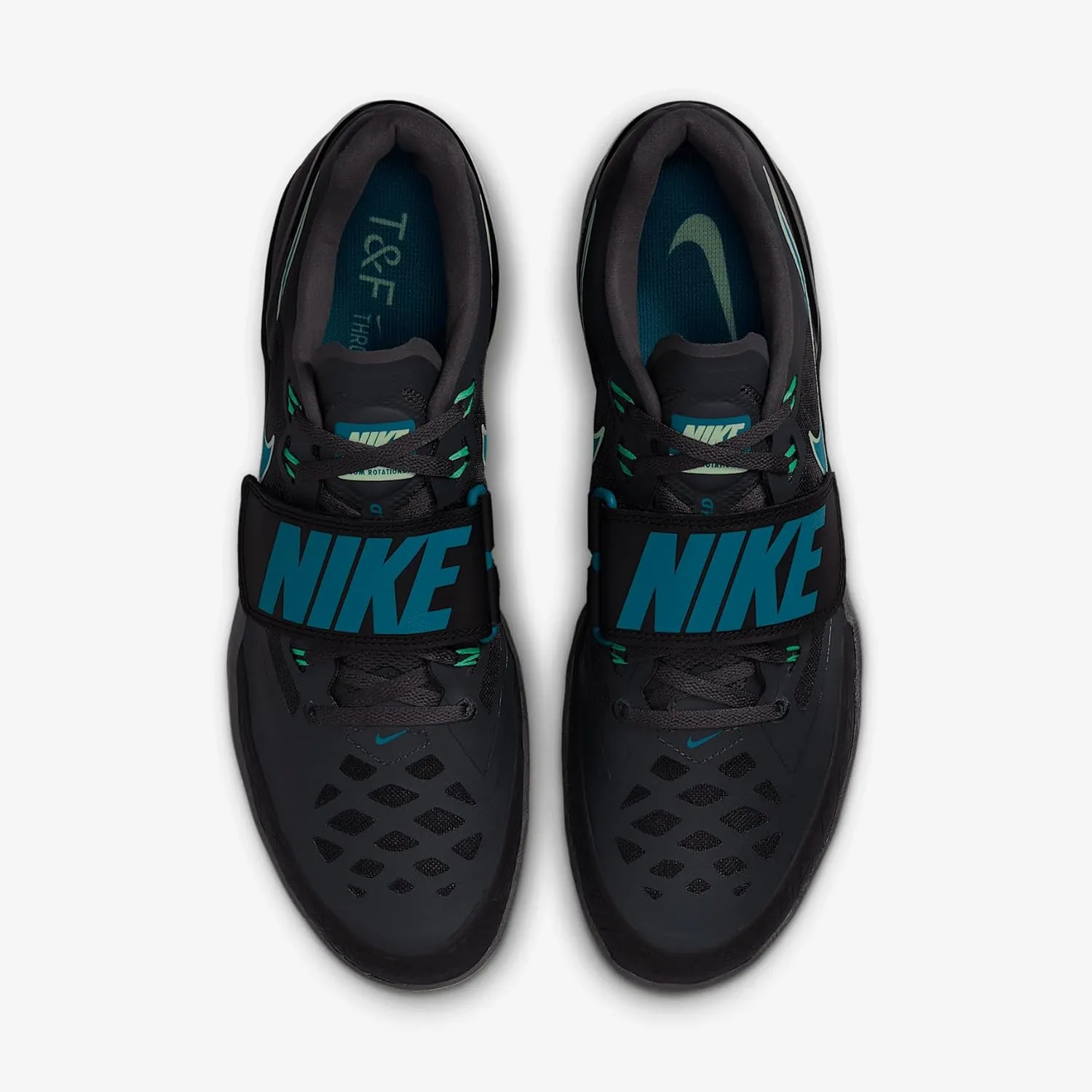Nike Zoom Rotational 6 Track & Field Throwing Shoes (FZ9606-001, Anthracite/Electric Algae/Vapor Green)