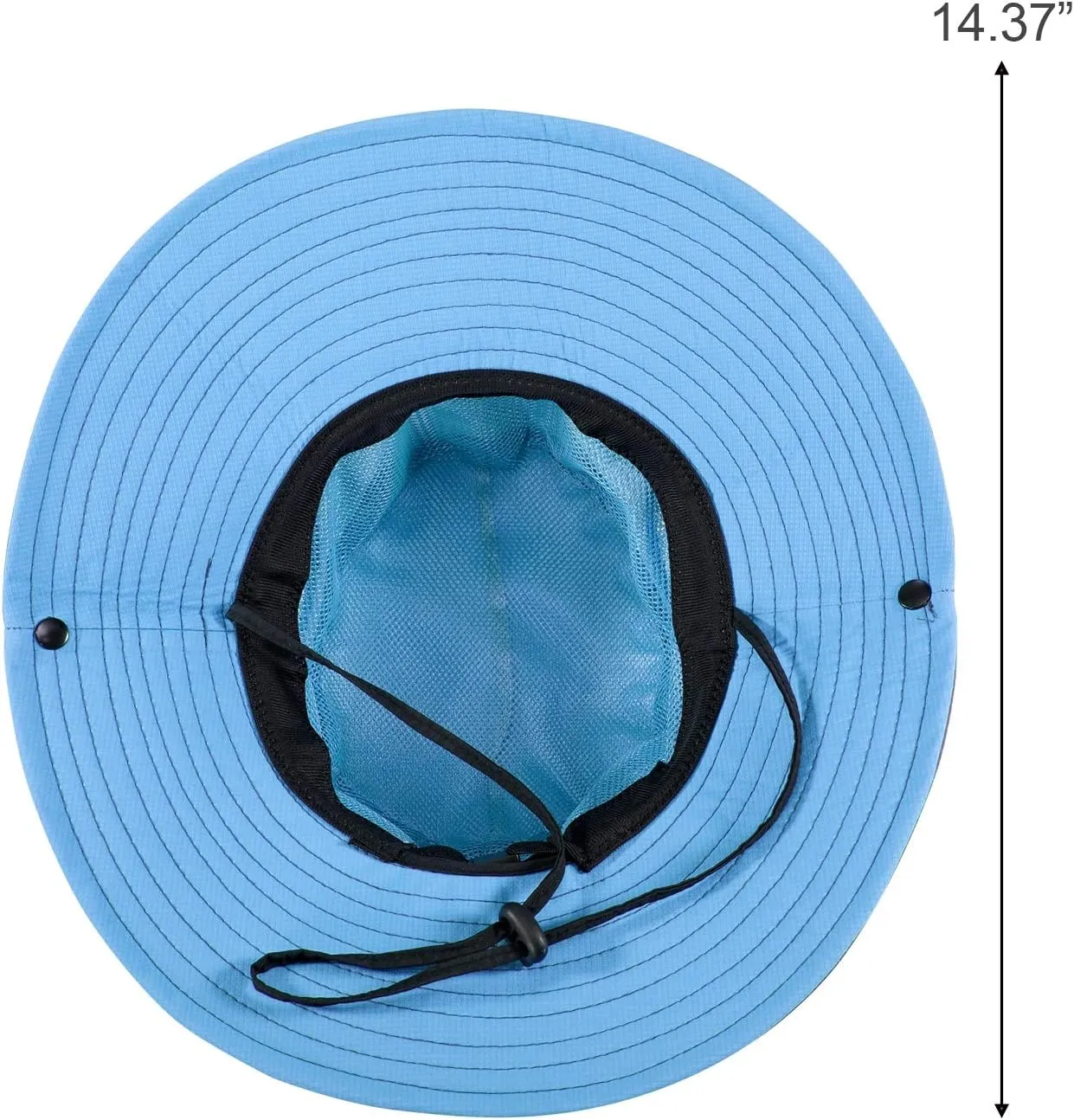 Norme 2 Pieces Women's Outdoor Sun Hat UV Protection Foldable Mesh Wide Brim Beach Fishing Cap Ponytail