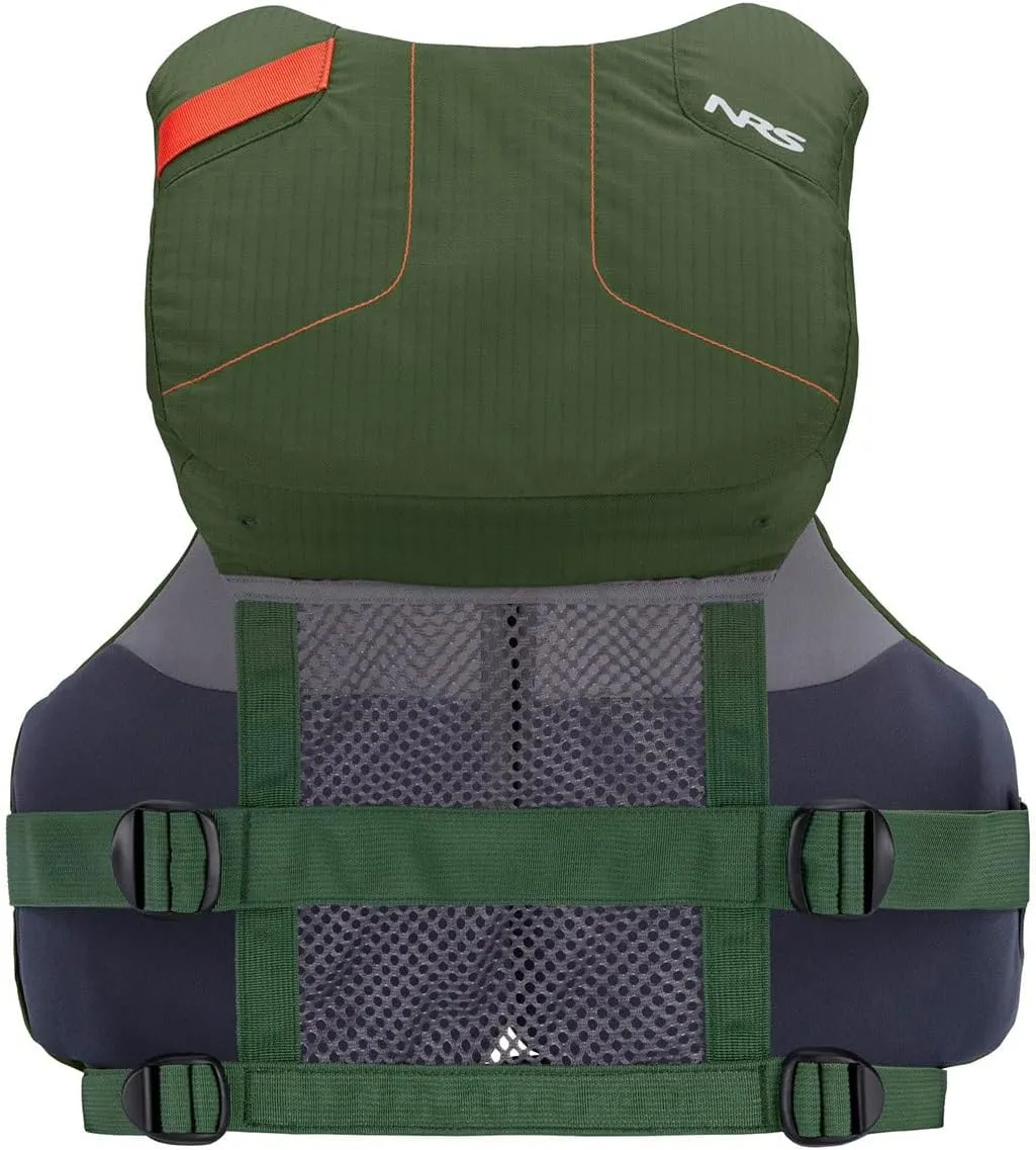 NRS Chinook Fishing Life Jacket for Fishing | Adult USCG Type III PFD | Mesh Back Front Zip Vest with Pockets for Rafting, Kayaking, Paddling