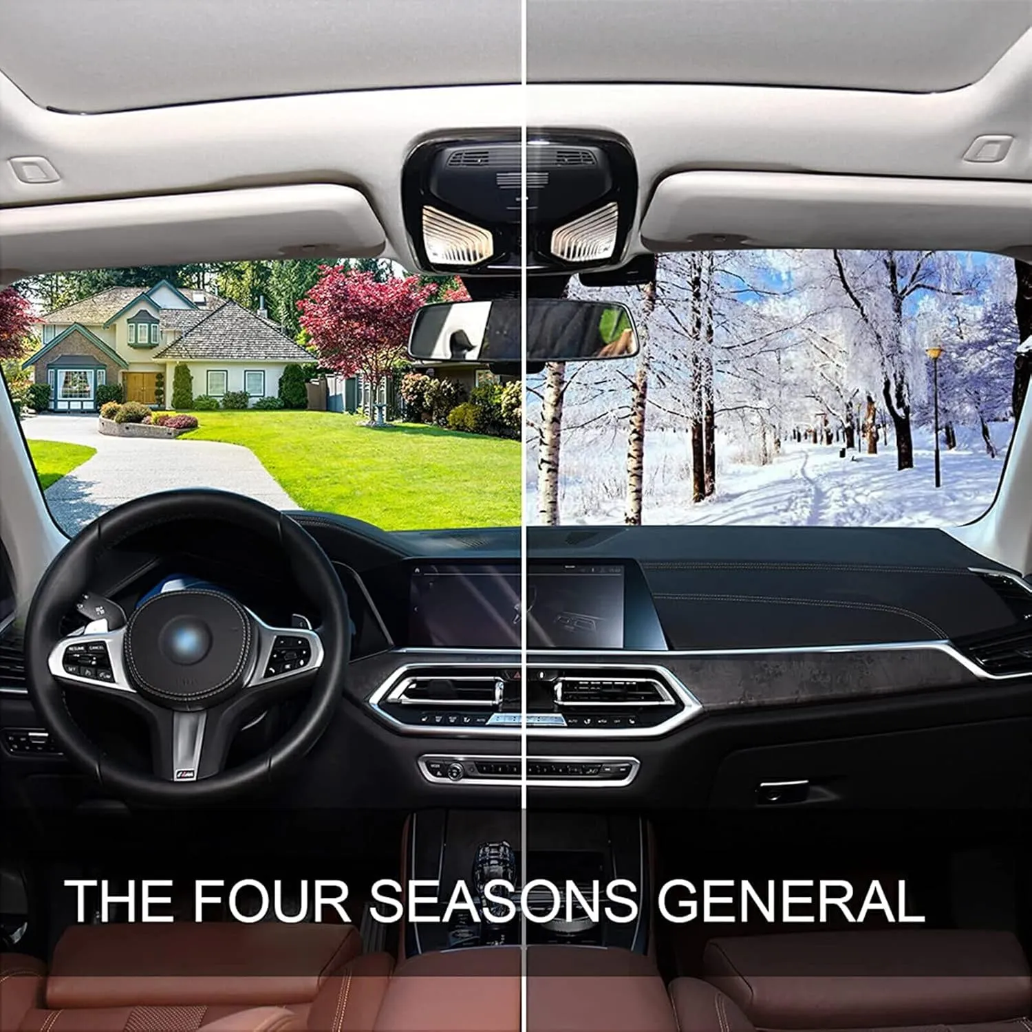 Ocean Wonders Blue Car Windshield Sun Shade Automotive Window Sunshades Keep Vehicle Cool
