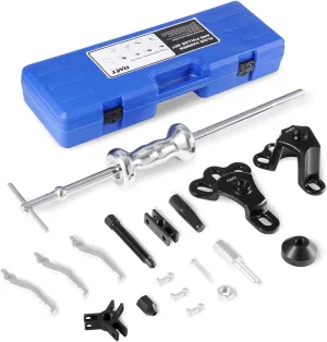Orion Motor Tech 9-Way Slide Hammer Puller Set, Front Wheel Hub Bearing Remover & Rear Wheel Axle Hub Dent Shaft Puller Tool Kit