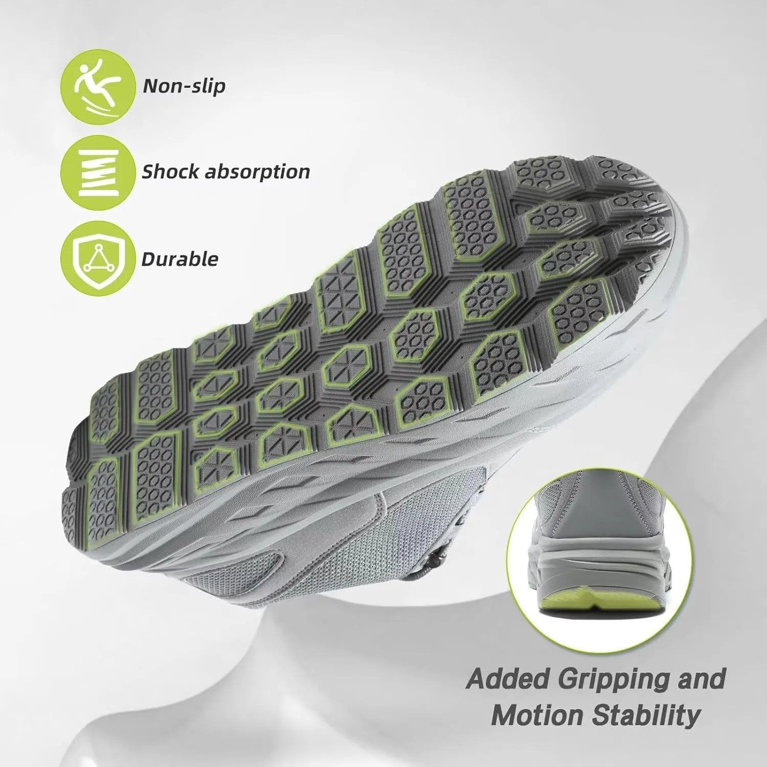 OrthoComfoot Men's Orthopedic Diabetic Wide Walking Shoes: Comfortable Plantar Fasciitis Fashion Sneakers with Arch Support for Swollen, Casual Hammer Toes Shoes for Foot and Heel Pain Relief