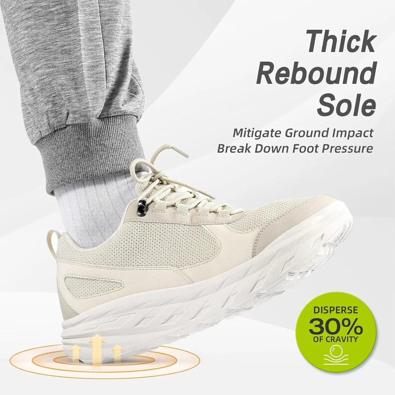 OrthoComfoot Men's Orthopedic Diabetic Wide Walking Shoes: Comfortable Plantar Fasciitis Fashion Sneakers with Arch Support for Swollen, Casual Hammer Toes Shoes for Foot and Heel Pain Relief