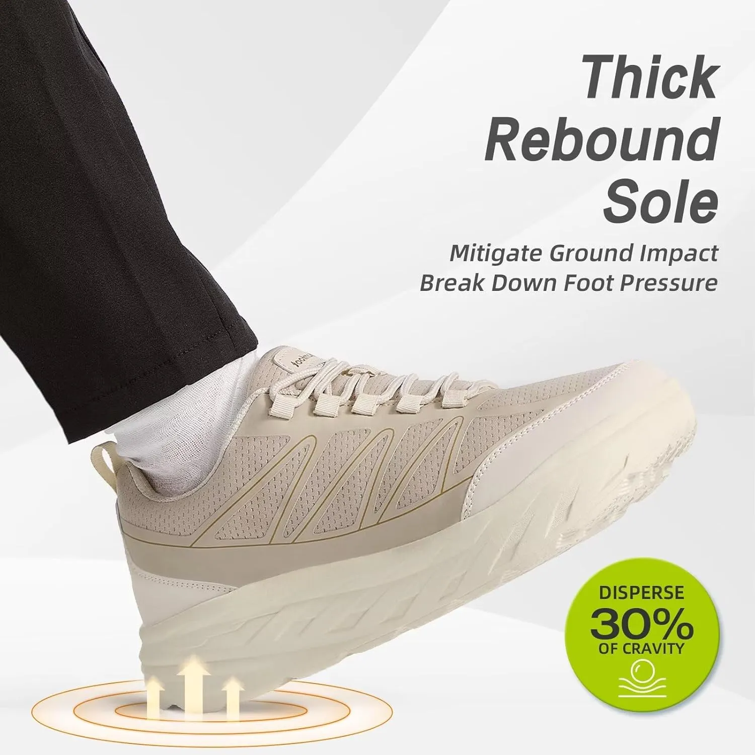 OrthoComfoot Women's Orthopedic Diabetic Wide Walking Shoes: Comfortable Casual Arch Support Plantar Fasciitis Sneakers, Tennis Orthotic High Arch Swollen Feet Work Shoes for Ankle and Heel Pain