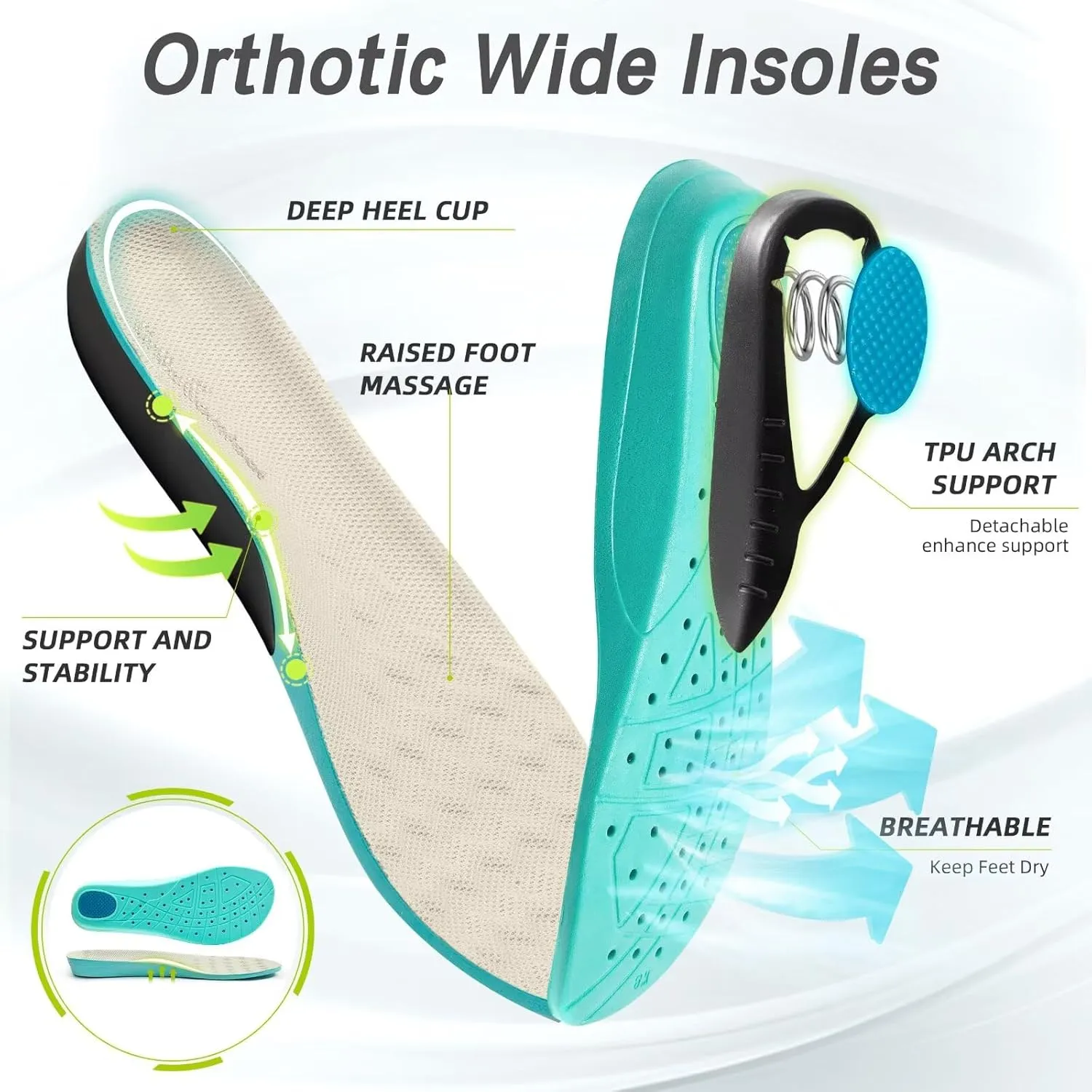 OrthoComfoot Women's Orthopedic Diabetic Wide Walking Shoes: Comfortable Casual Arch Support Plantar Fasciitis Sneakers, Tennis Orthotic High Arch Swollen Feet Work Shoes for Ankle and Heel Pain