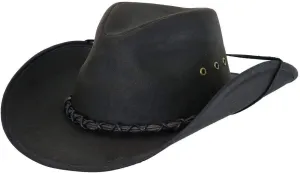 Outback Trading Company Men's 1484 Bootlegger UPF 50 Waterproof Breathable Western Cotton Oilskin Hat