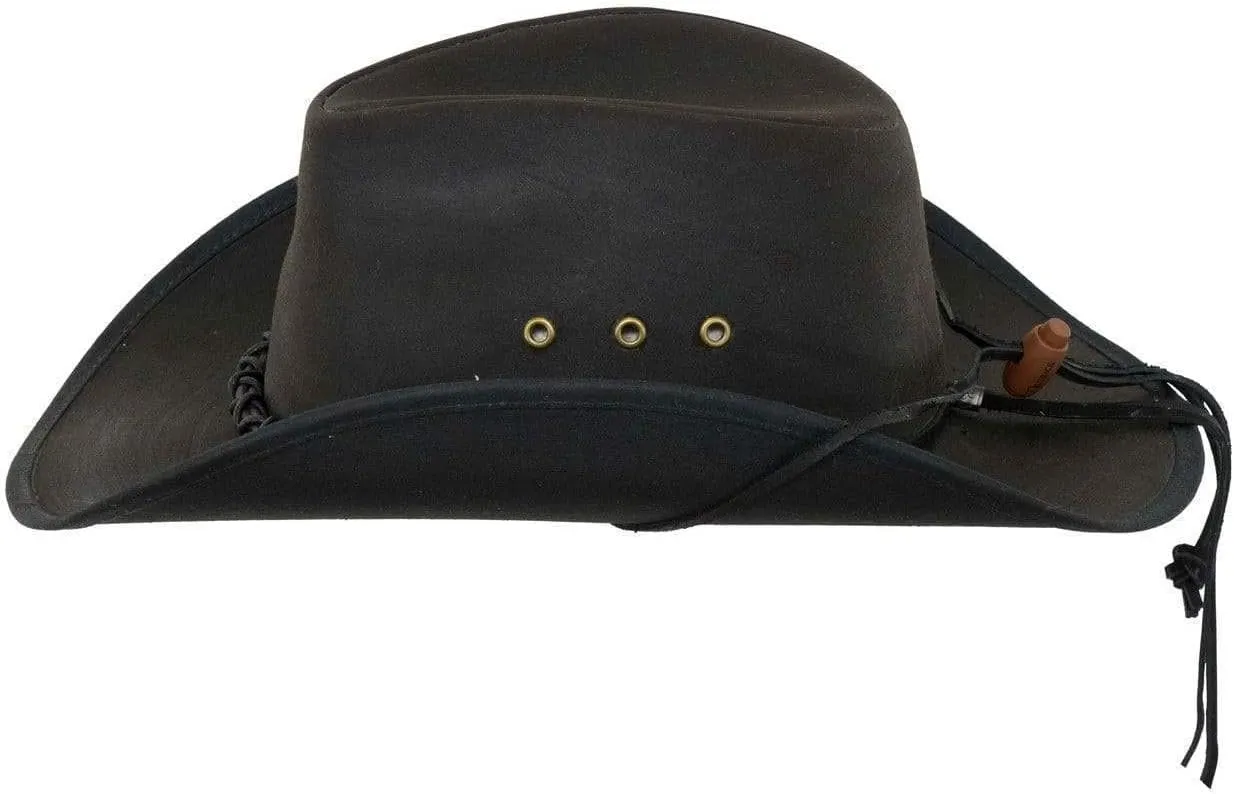 Outback Trading Company Men's 1484 Bootlegger UPF 50 Waterproof Breathable Western Cotton Oilskin Hat