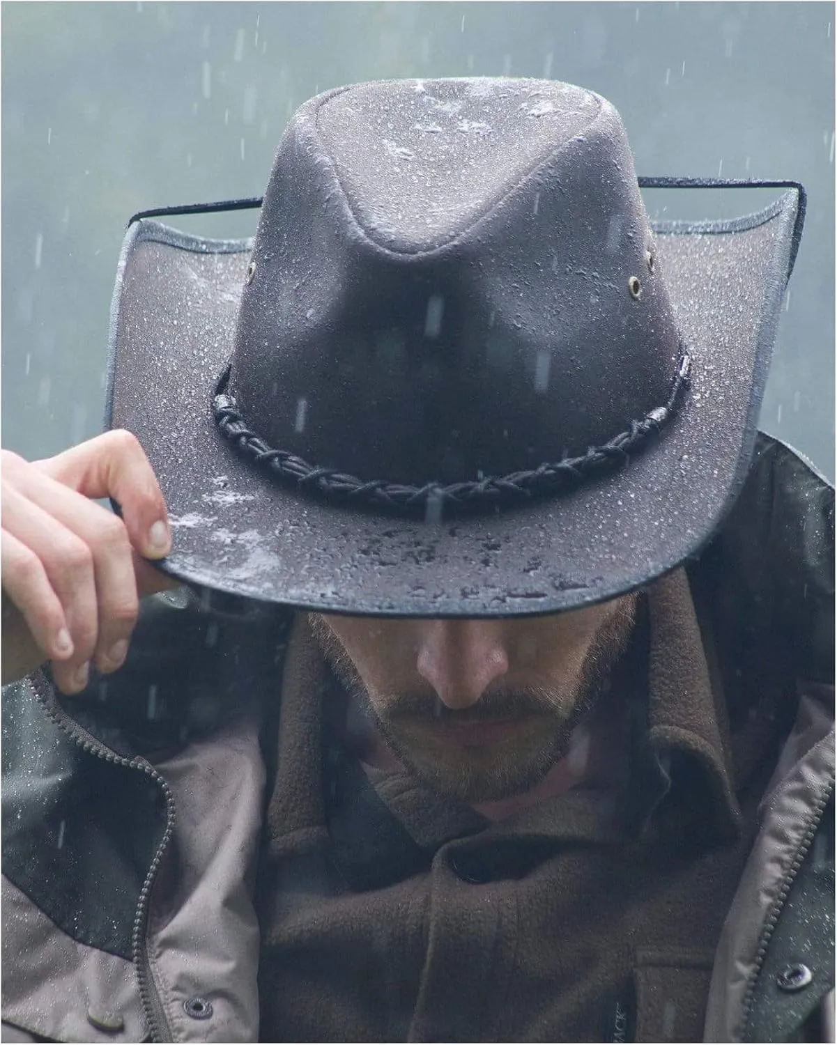 Outback Trading Company Men's 1484 Bootlegger UPF 50 Waterproof Breathable Western Cotton Oilskin Hat