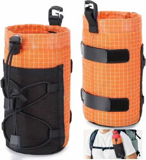 Outdoor Multifunctional Water Bottle Holder,Portable Shoulder Strap Bottle Carrier,Backpack Accessories for Hiking Hunting and Travelling 2 Pairs