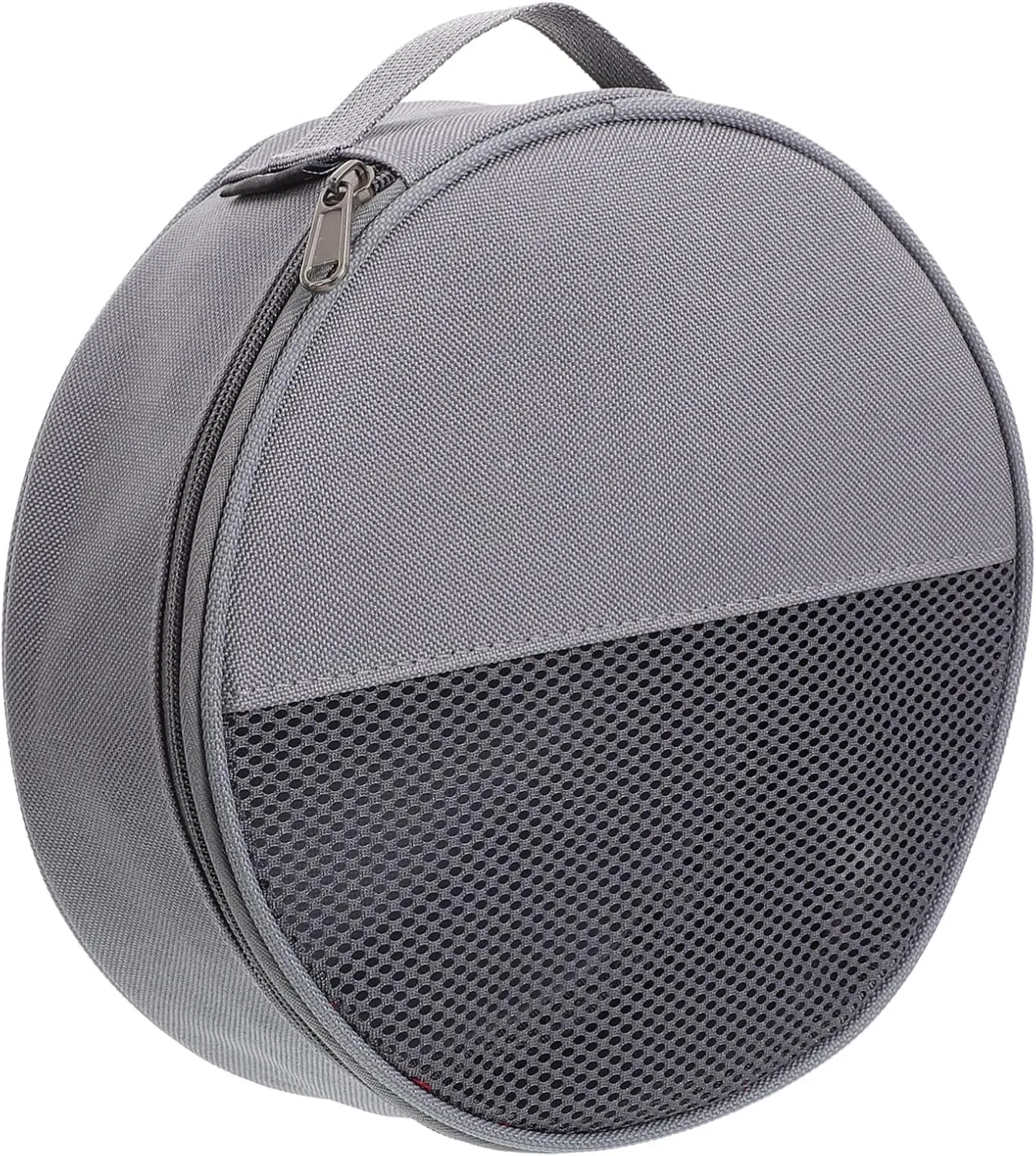 Outdoor Tableware Bag Canvas Bag Round Dish Container Bag for Plate Tableware Pouch Camping Supplies
