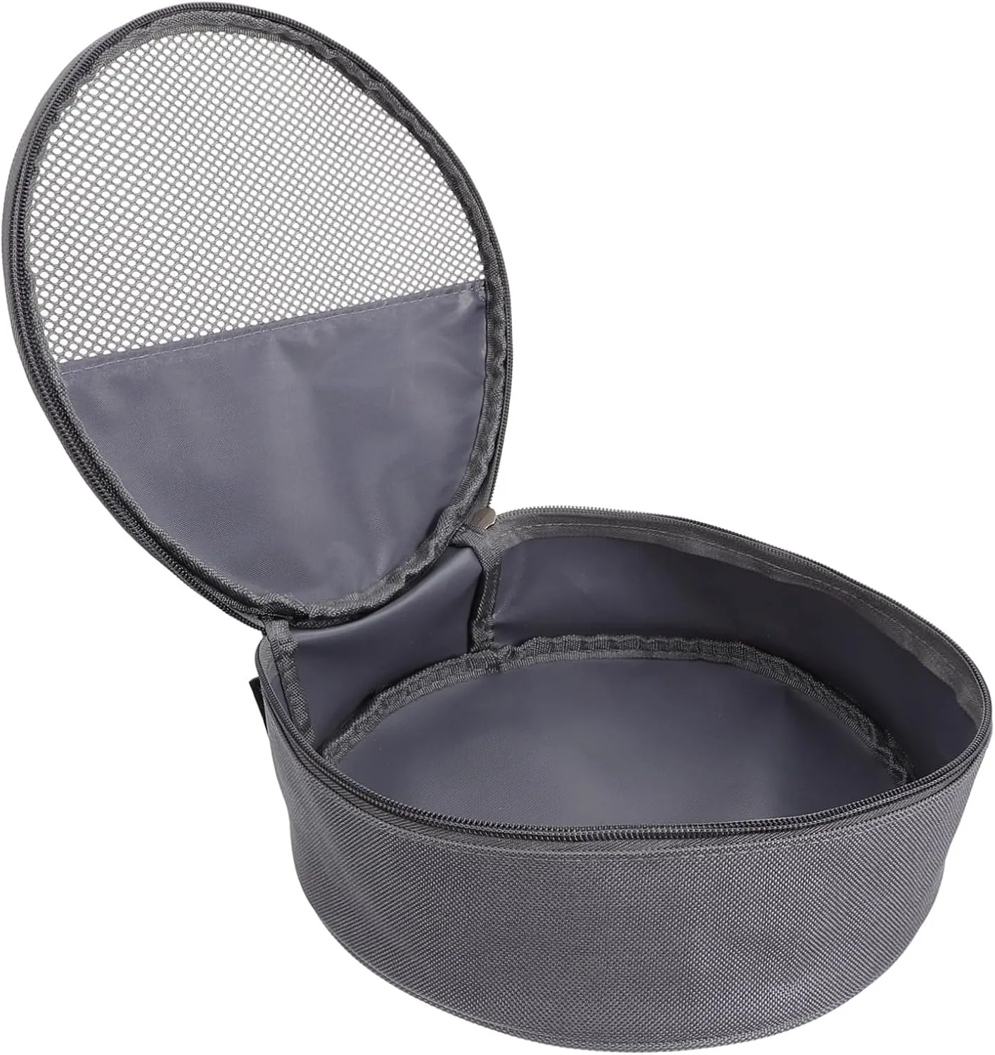 Outdoor Tableware Bag Canvas Bag Round Dish Container Bag for Plate Tableware Pouch Camping Supplies