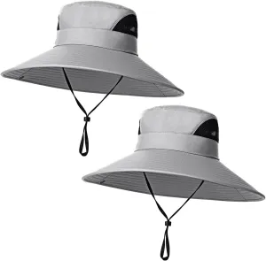 Oversize Sun Hat Men XXL Wide Brim Bucket Hat Big Head Waterproof UPF 50  Summer Sun Cap for Fishing Hiking Safari