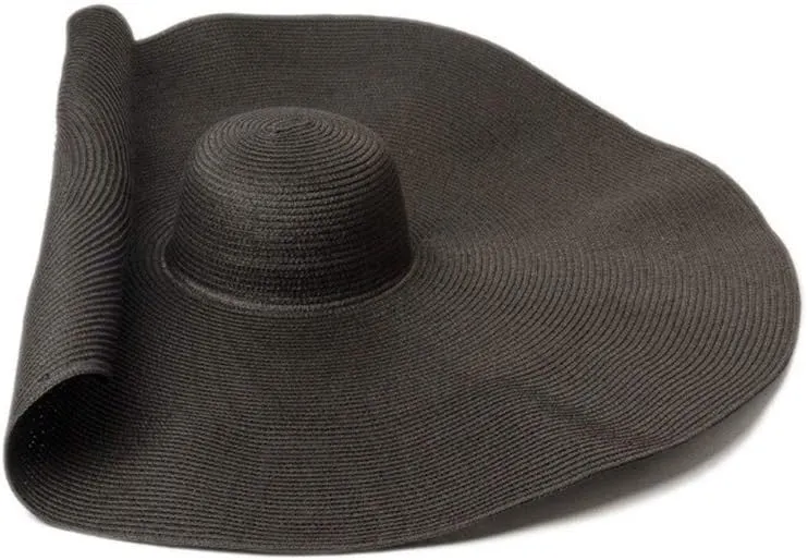 Oversized Beach Straw Hats for Women Floppy, Extra Large Sun Visor Hat Wide Brim Summer Roll Up Big Beach Hat Women Foldable