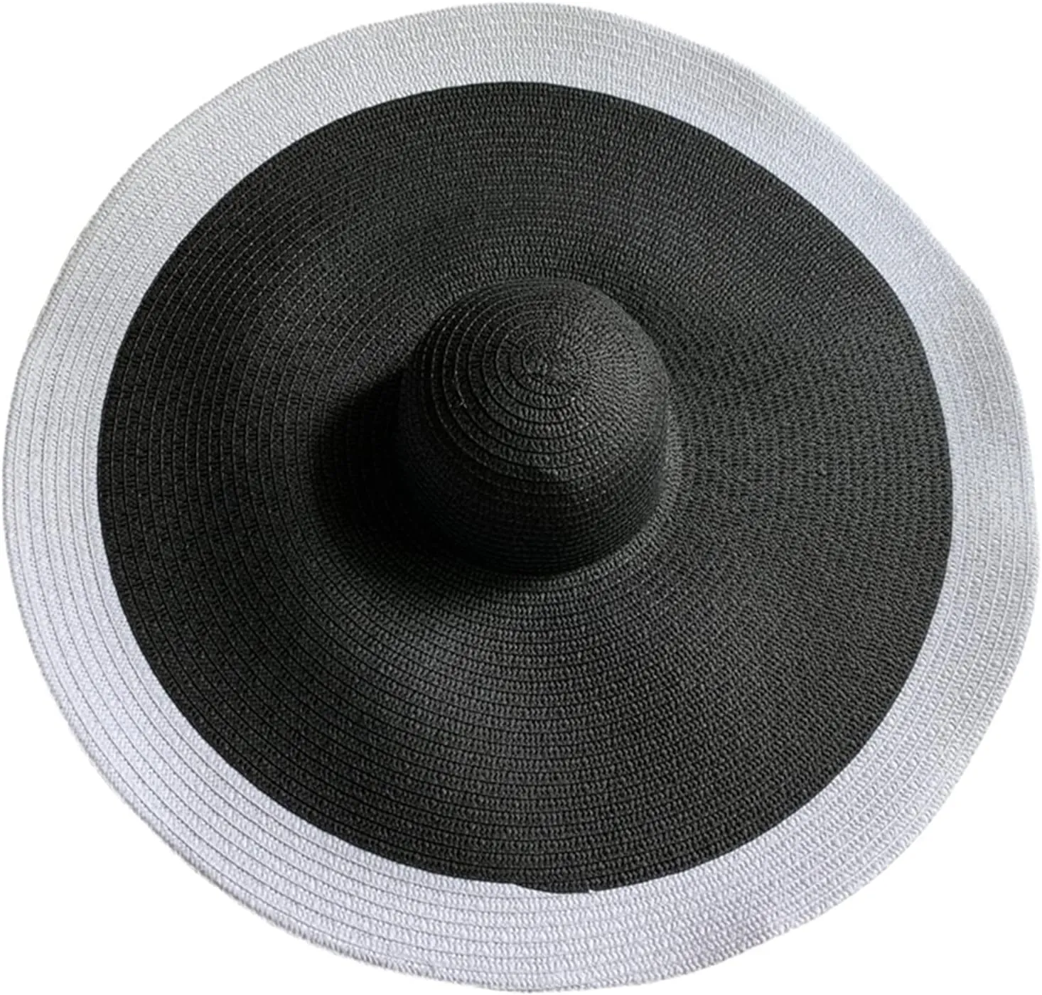Oversized Sun Straw Hat for Women, UPF 50  Floppy Wide Brim Summer Hat, Foldable Packable Roll up Beach Cap