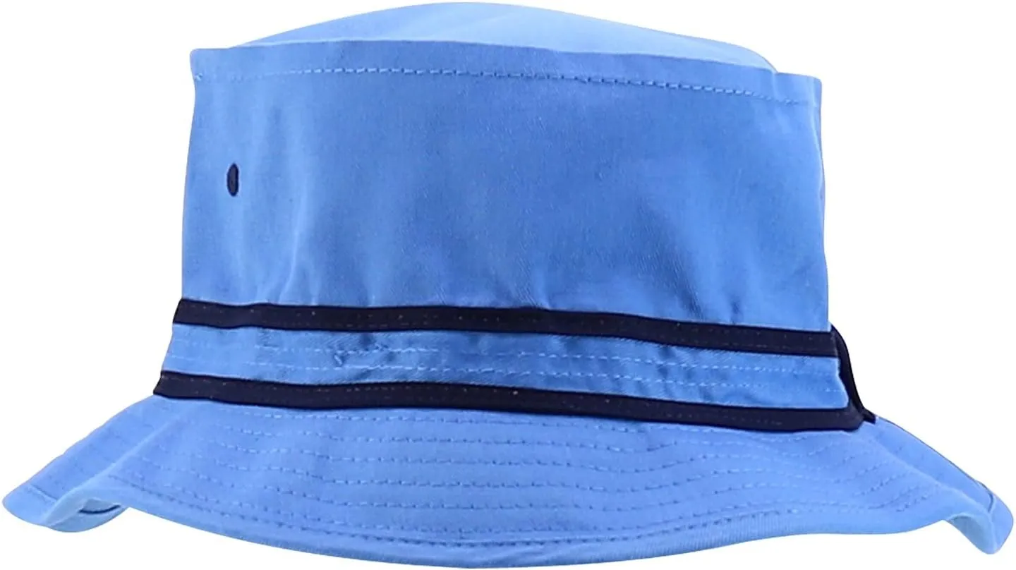 Oversized XXL Roll Up Bucket Hat with Stripe Band