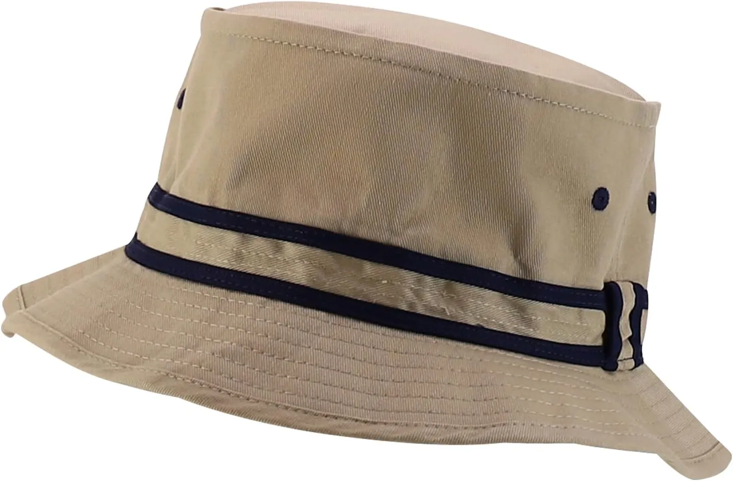 Oversized XXL Roll Up Bucket Hat with Stripe Band