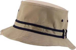 Oversized XXL Roll Up Bucket Hat with Stripe Band