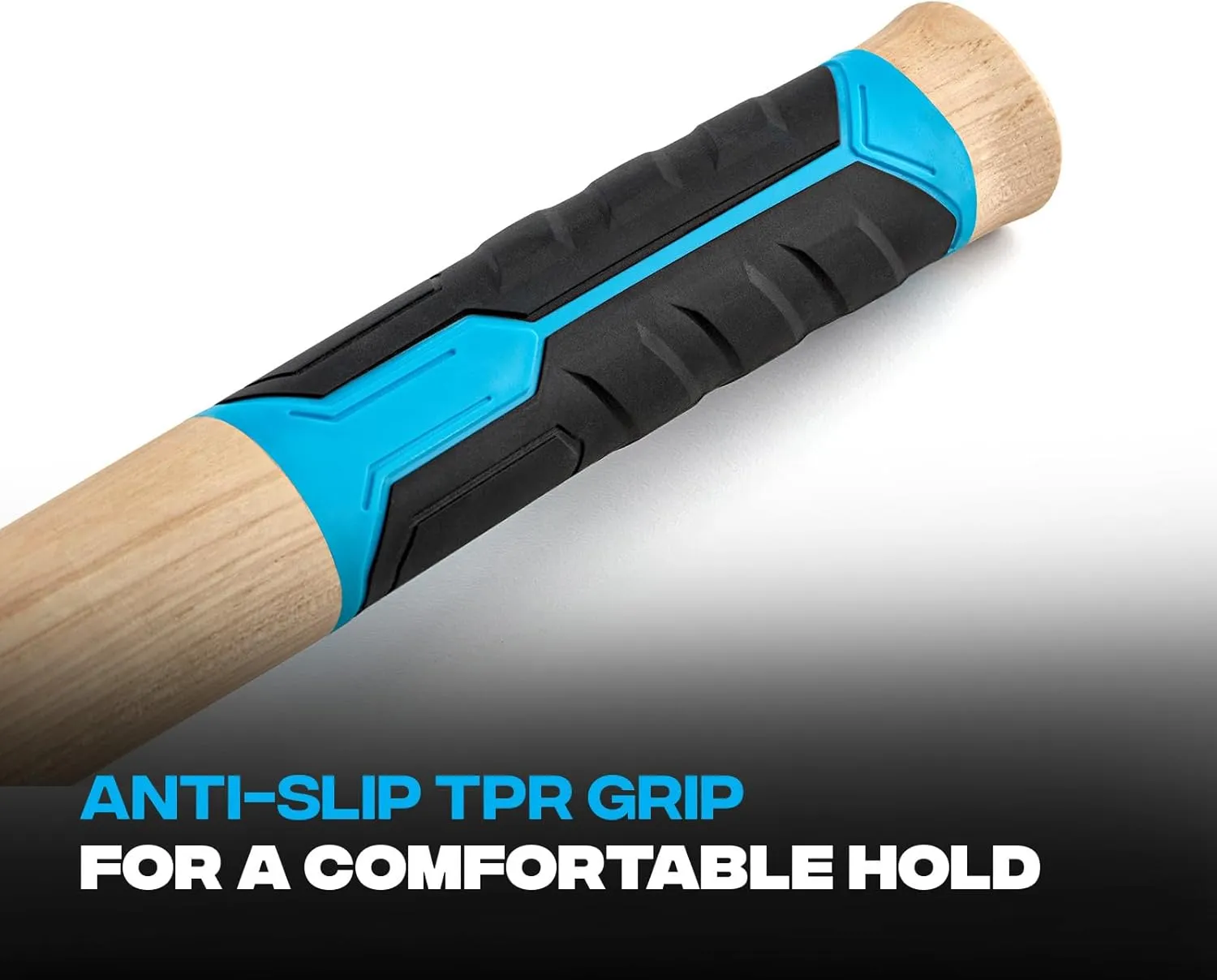 OX Tools 3lb Club Hammer Straight Hickory Handle with TPR Grip Mini Sledge Hammer Heavy Duty Handle Demolition Hammer Real Steel Hammer Head OX-P089403