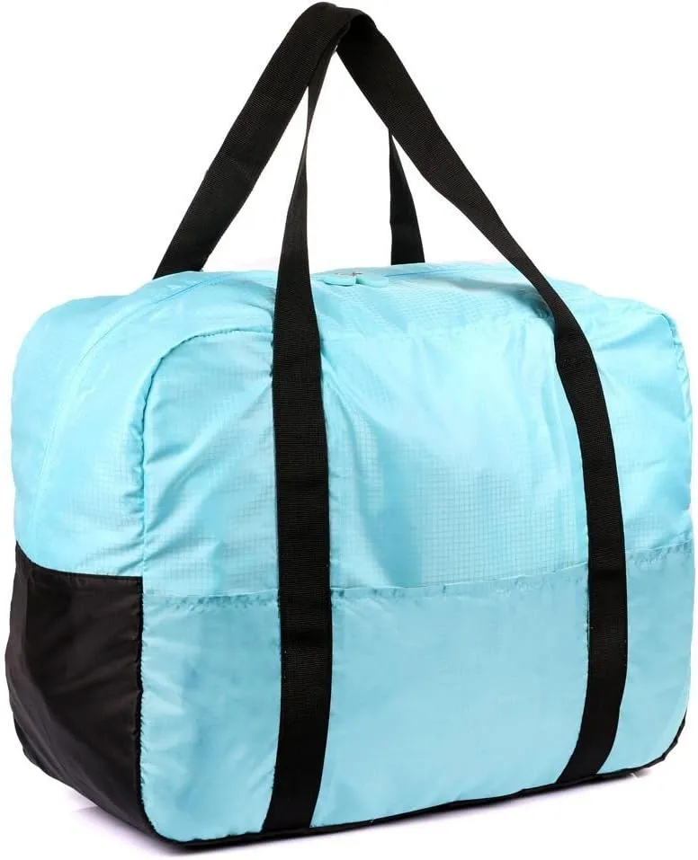 Pack n Fold Foldable Travel Duffel Bag (Blue)