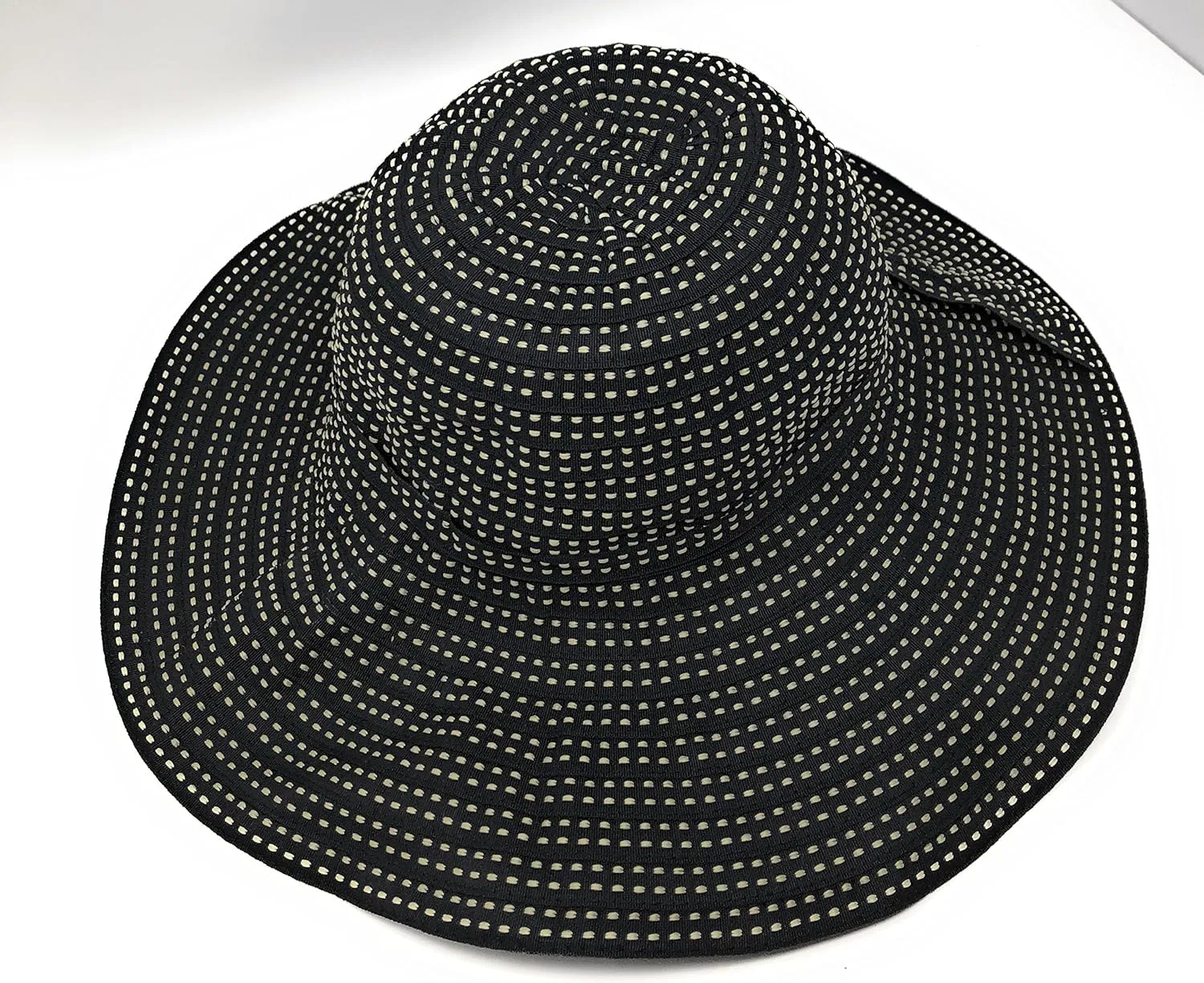 Packable Ribbon Crusher Sun Shade Beach Hat, Adjustable Wide Shapeable Brim, SPF UPF 50 UV Protection