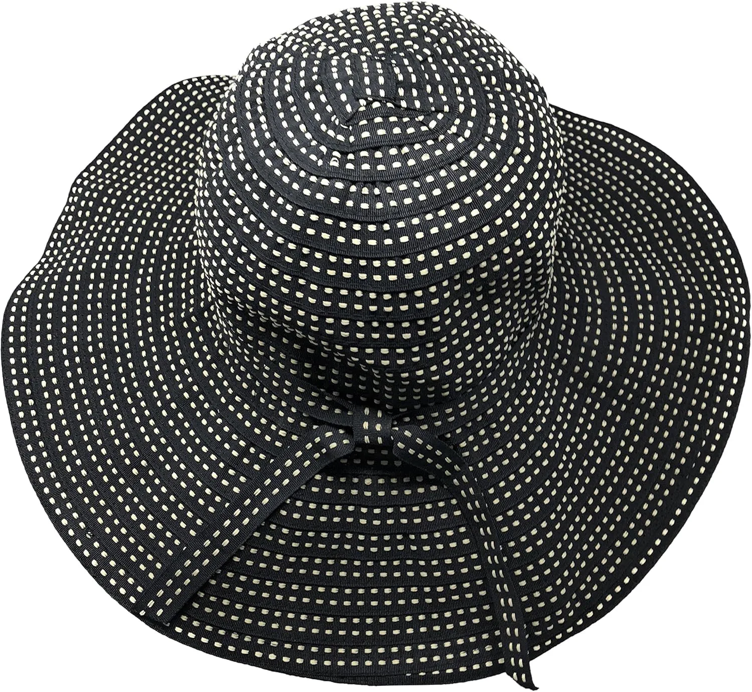 Packable Ribbon Crusher Sun Shade Beach Hat, Adjustable Wide Shapeable Brim, SPF UPF 50 UV Protection