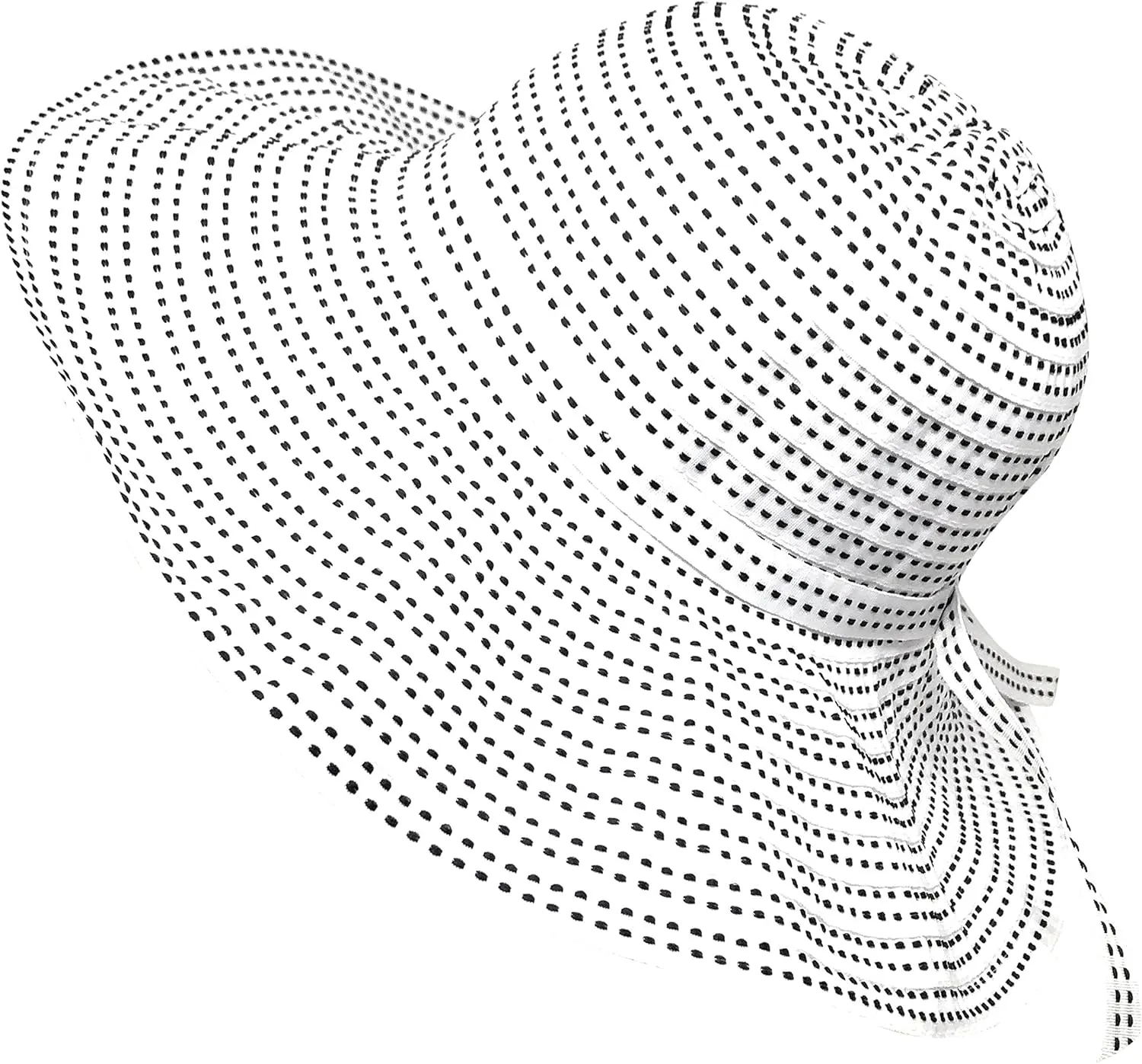 Packable Ribbon Crusher Sun Shade Beach Hat, Adjustable Wide Shapeable Brim, SPF UPF 50 UV Protection