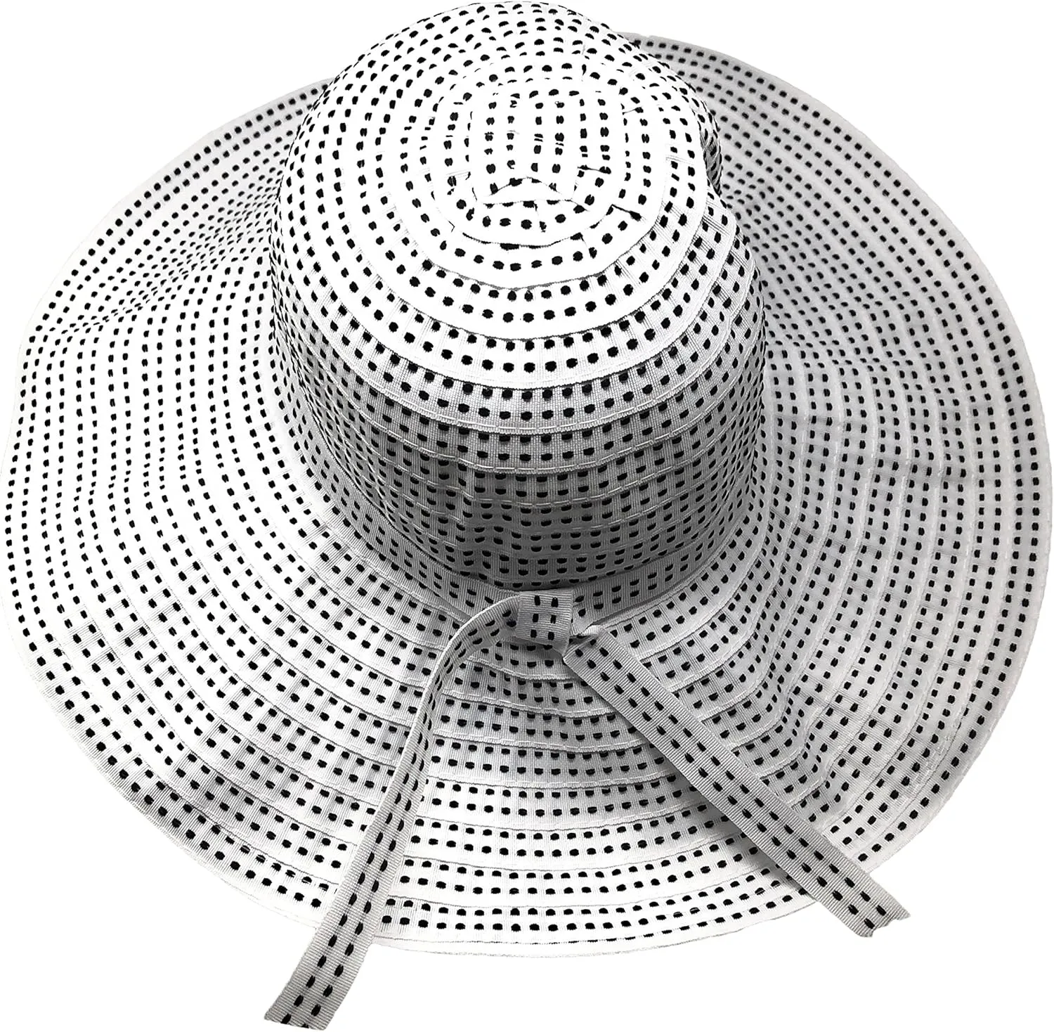 Packable Ribbon Crusher Sun Shade Beach Hat, Adjustable Wide Shapeable Brim, SPF UPF 50 UV Protection