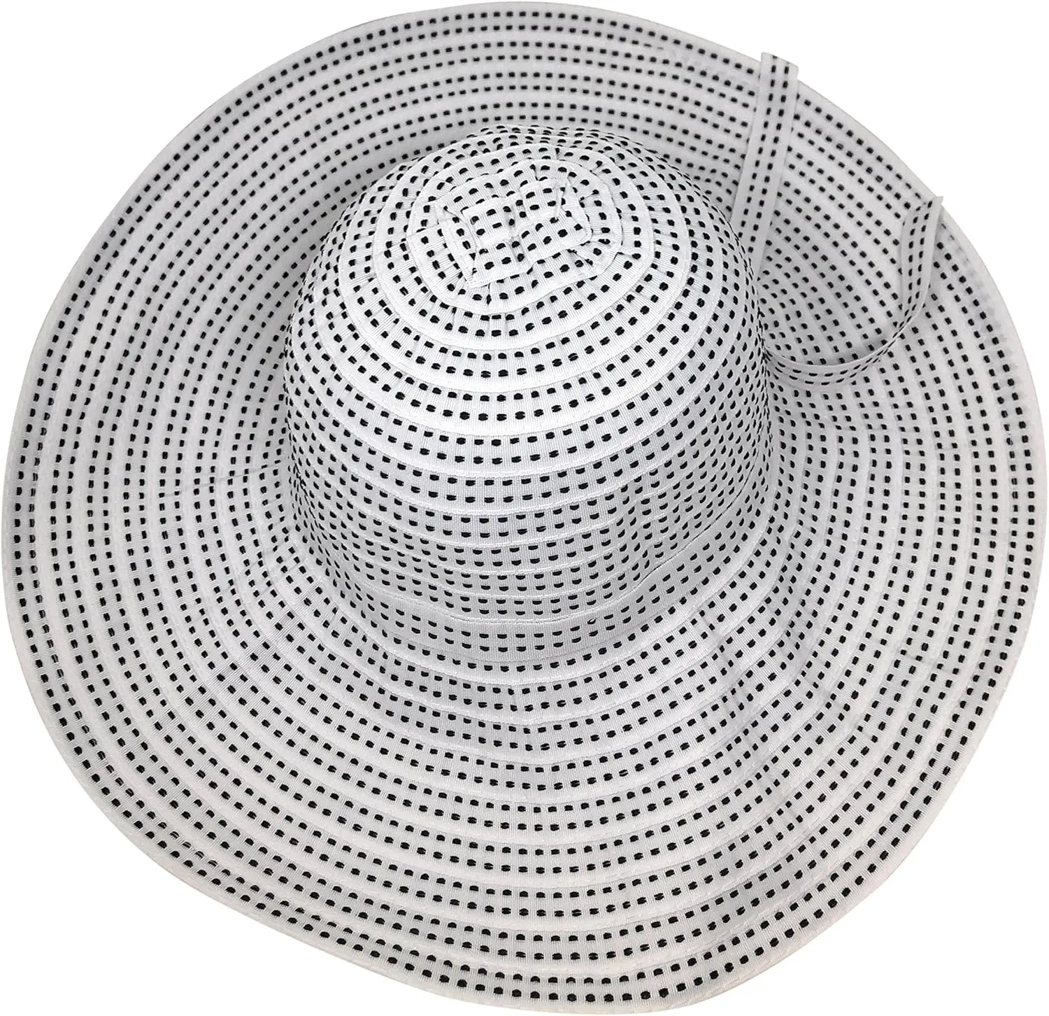 Packable Ribbon Crusher Sun Shade Beach Hat, Adjustable Wide Shapeable Brim, SPF UPF 50 UV Protection