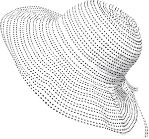 Packable Ribbon Crusher Sun Shade Beach Hat, Adjustable Wide Shapeable Brim, SPF UPF 50 UV Protection