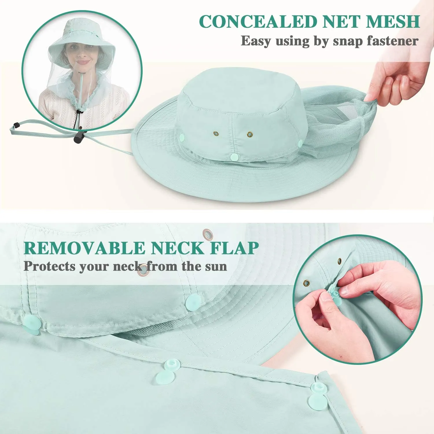 Palmyth Head Net Hat, Sun Hat Safari Hat