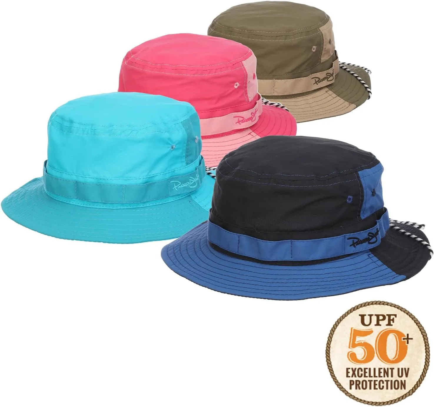 Panama Jack Kids Beach Hat - Lightweight, UPF 50  Sun Protection