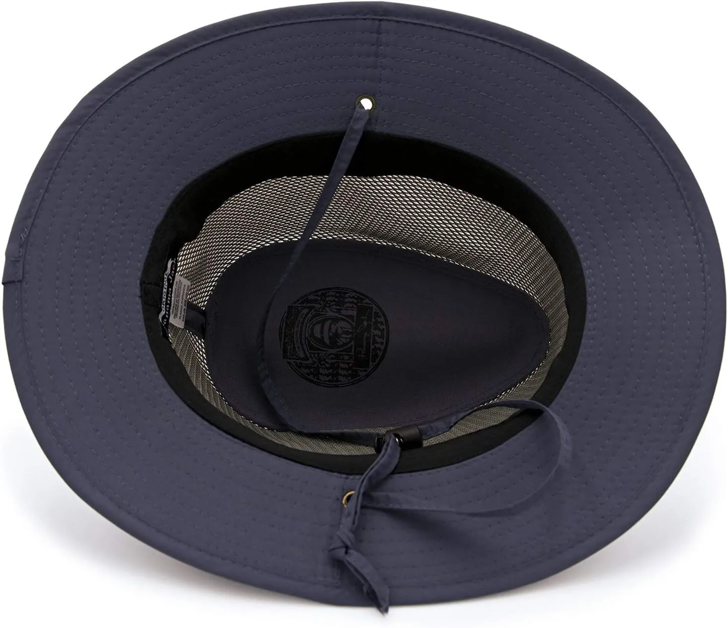 Panama Jack Nylon Mesh Safari Hat - Lightweight, UPF (SPF) 50  Sun Protection, 2 1/2" Big Brim, Chin Strap