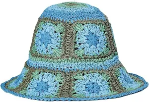Papyrus Wide Brim Sun Hat with Bohemian Style for Women Foldable Beach Fishing Hat UV Protection Lightweight Straw Hat
