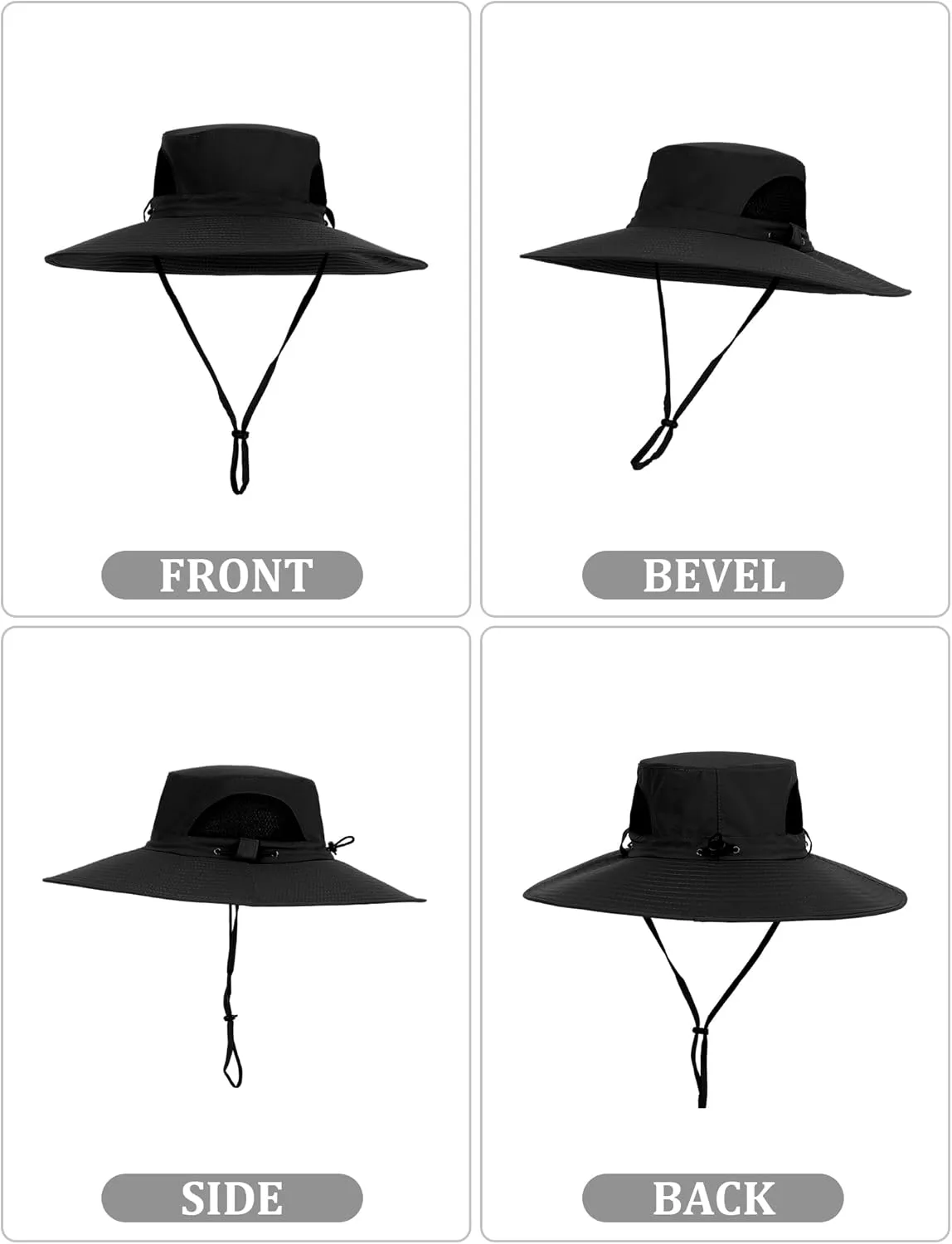 Peicees Fishing Hat, UPF 50  Wide Brim Sun Hat for Women Safari Hats Hiking Hats Sun Hats with UV Protection