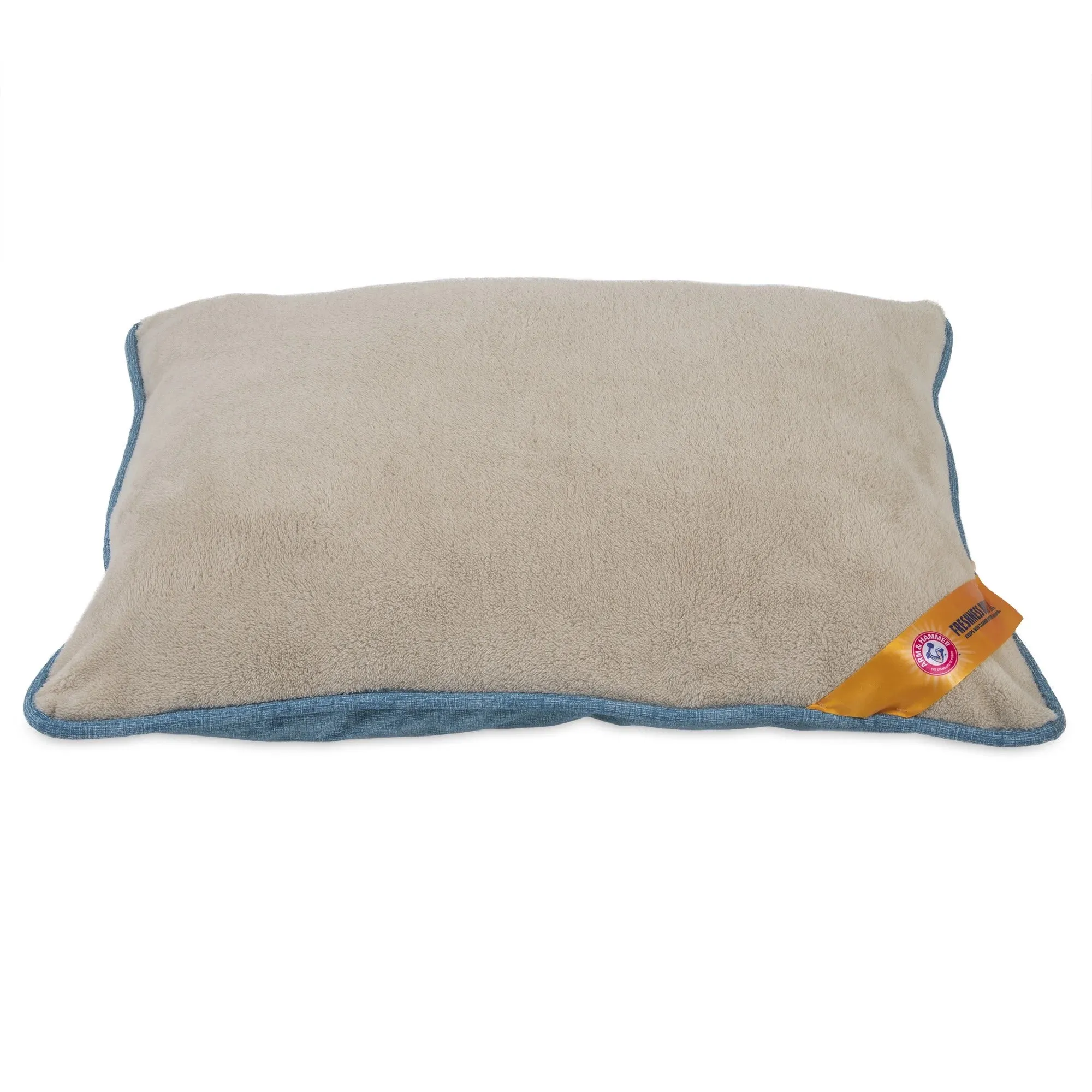 Pet Pillow Bed for Cats and Dogs with Built-In Protection to Reduce Odor, Medium 36" X 27" X 6", Blue