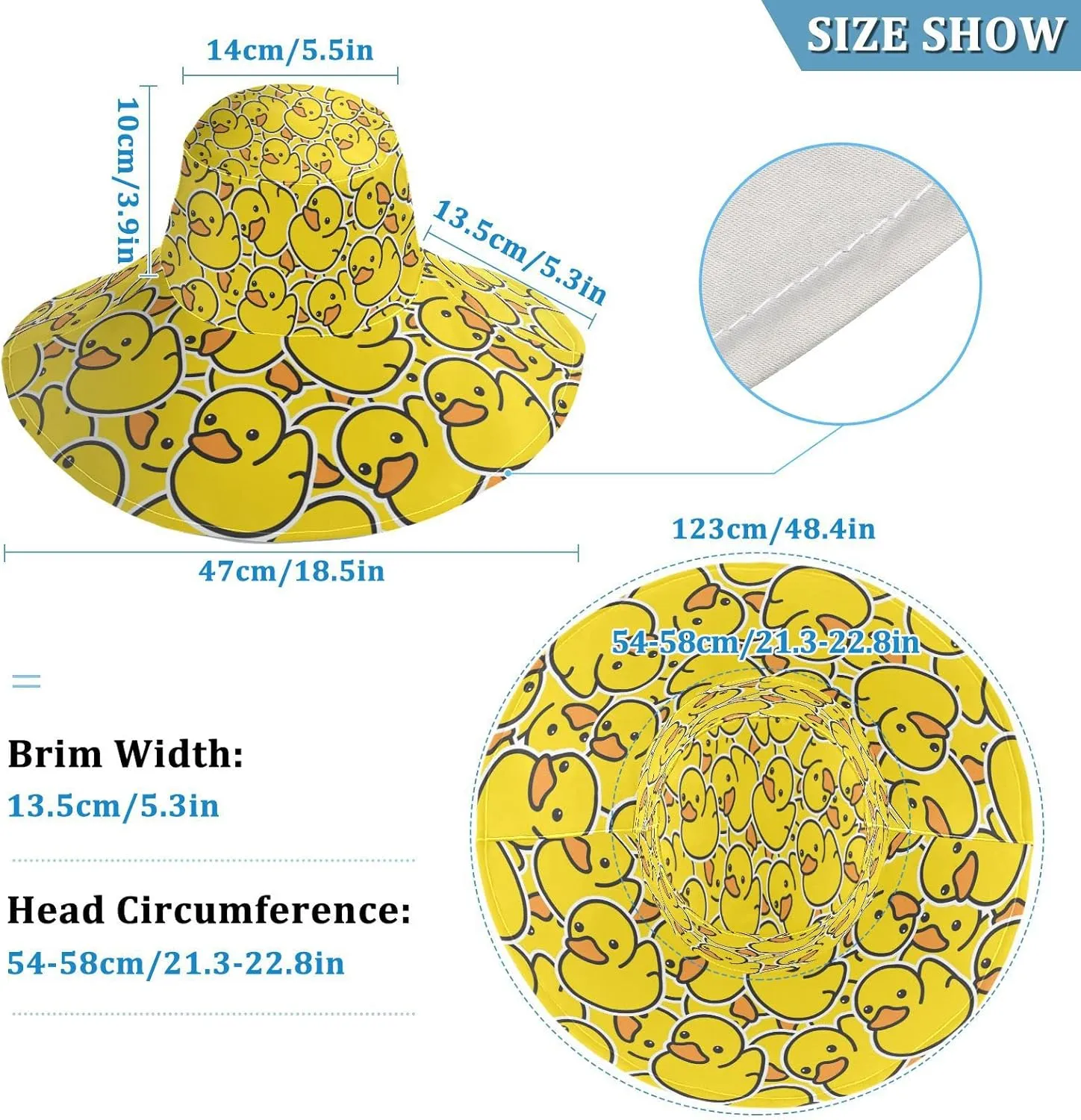 Pfrewn Women's Gardening Hat Wide Brim Sun Hats Waterproof Foldable UV Protection Hat for Garden