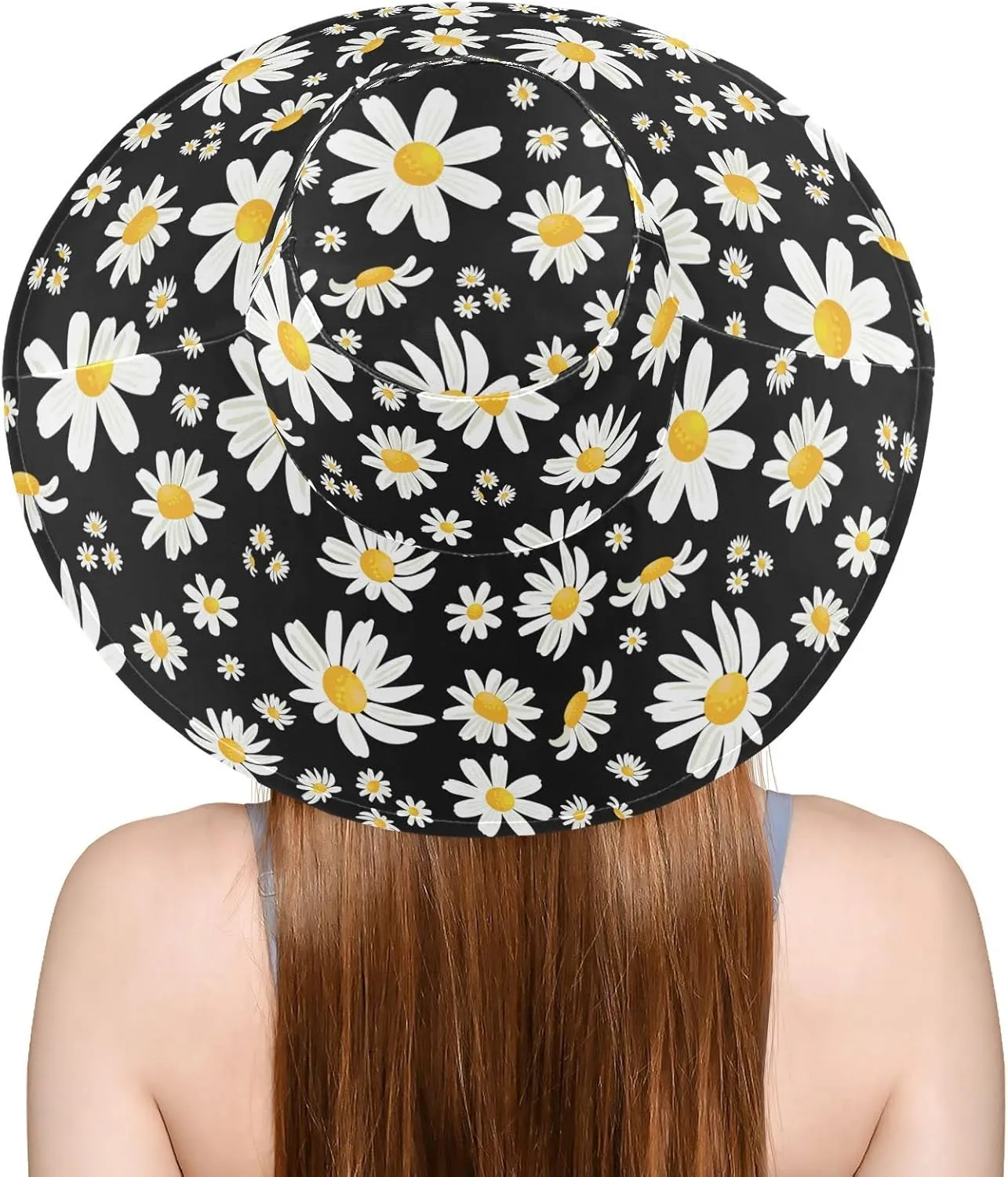 Pfrewn Women's Summer Wide Brim Sun Hats Waterproof Foldable Sun UV Protection Hat Gardening Hat for Garden